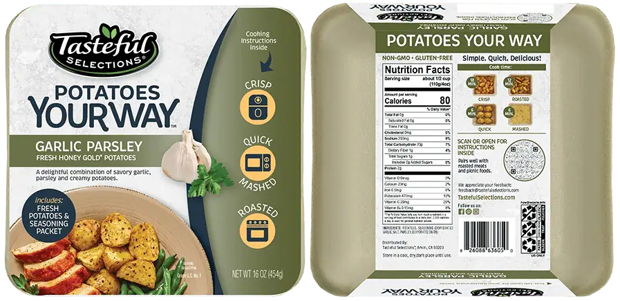 Tasty Selections Potatoes Your Way Garlic Parsley