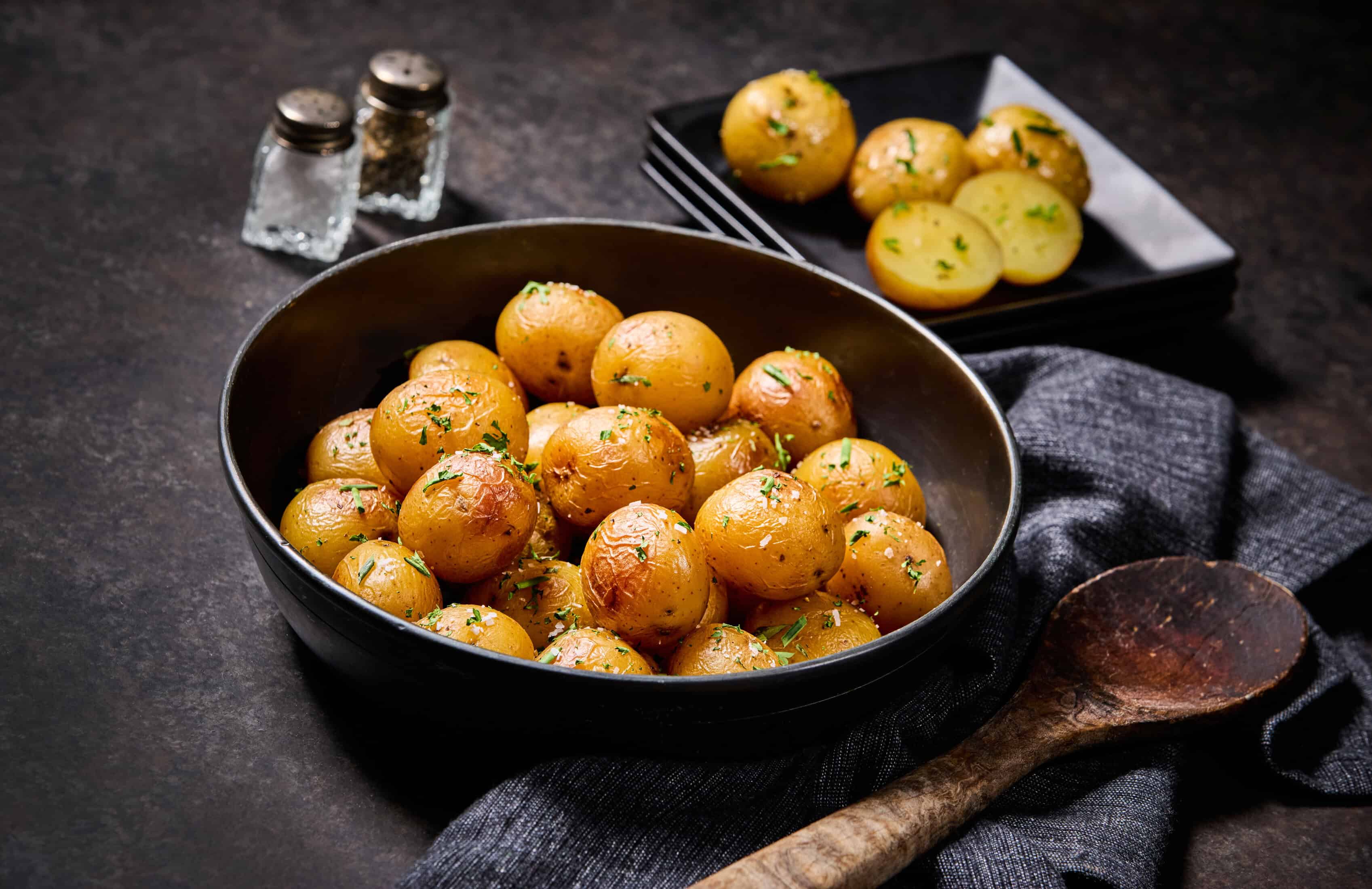 Buttered Boiled Heritage Gold with Fresh Herbs